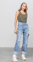 Load image into Gallery viewer, Premium Crossover High-Waisted Denim Jeans