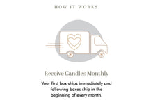 Load image into Gallery viewer, MONTHLY CANDLE CLUB Gold MEMBER CANDLE CLUB 19.99