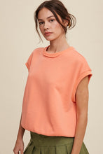 Cargar imagen en el visor de la galería, Short Sleeve Boxy Crew Neck Sweat Top
