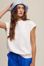 Cargar imagen en el visor de la galería, Short Sleeve Boxy Crew Neck Sweat Top
