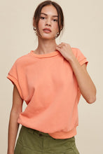 Cargar imagen en el visor de la galería, Short Sleeve Boxy Crew Neck Sweat Top
