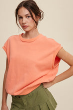 Cargar imagen en el visor de la galería, Short Sleeve Boxy Crew Neck Sweat Top
