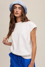 Cargar imagen en el visor de la galería, Short Sleeve Boxy Crew Neck Sweat Top
