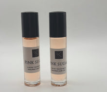 Cargar imagen en el visor de la galería, Pink Sugar 1/3oz Roll on Body Oil In Clear with Black Cap
