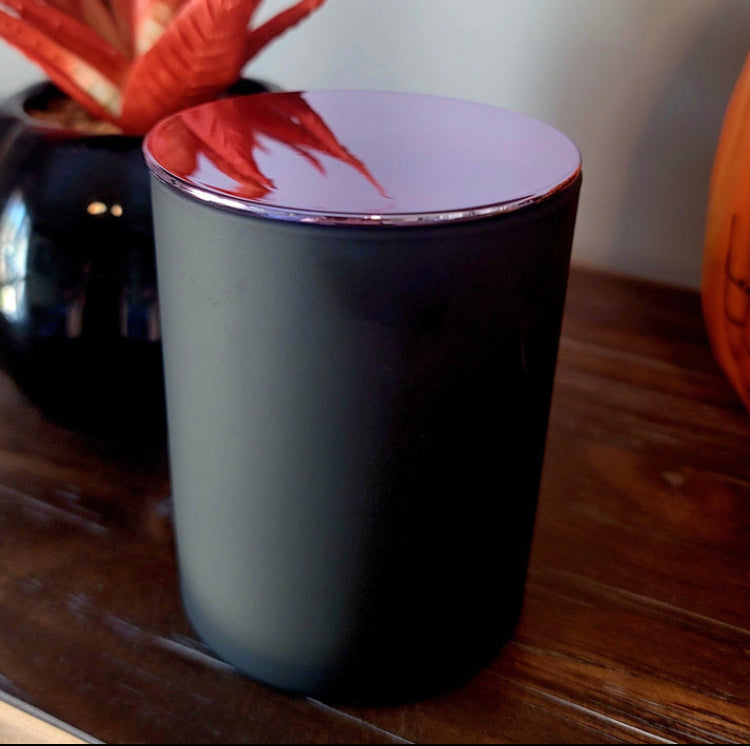 Black Raspberry Vanilla 9ounce Black Matte Candle