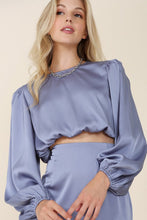 Cargar imagen en el visor de la galería, Dressed up satin two piece mermaid dress set
