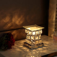 Load image into Gallery viewer, Gold Crystal Wax Warmer + Free Bottle Oul Warmer
