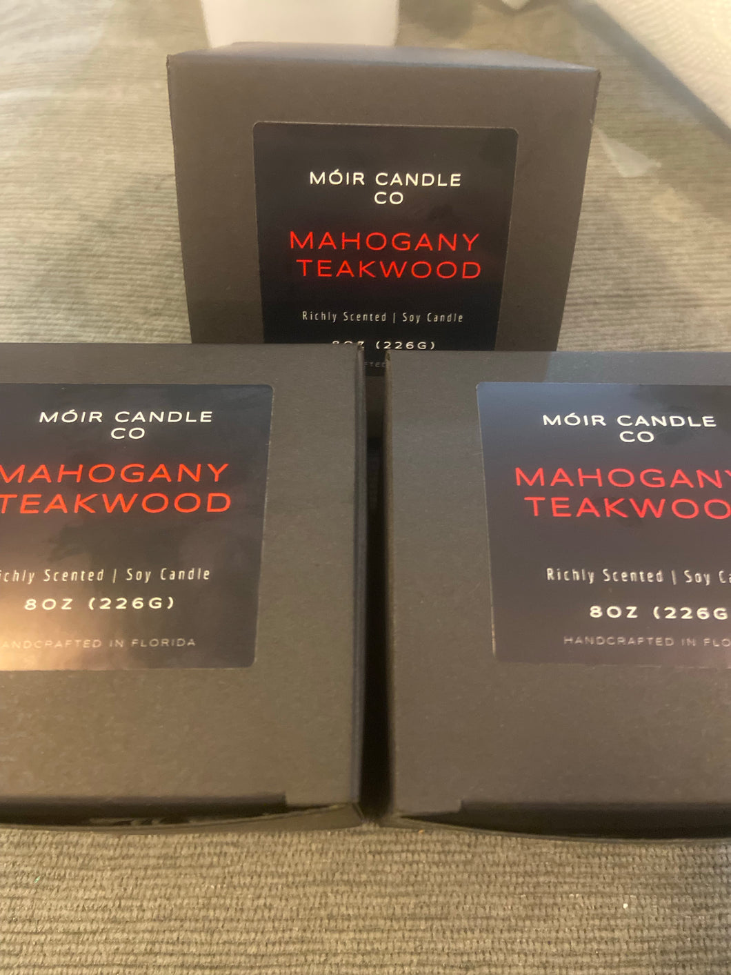 8 oz Black Travel Candle + Gift Box and Gift wrapping included with Purchase